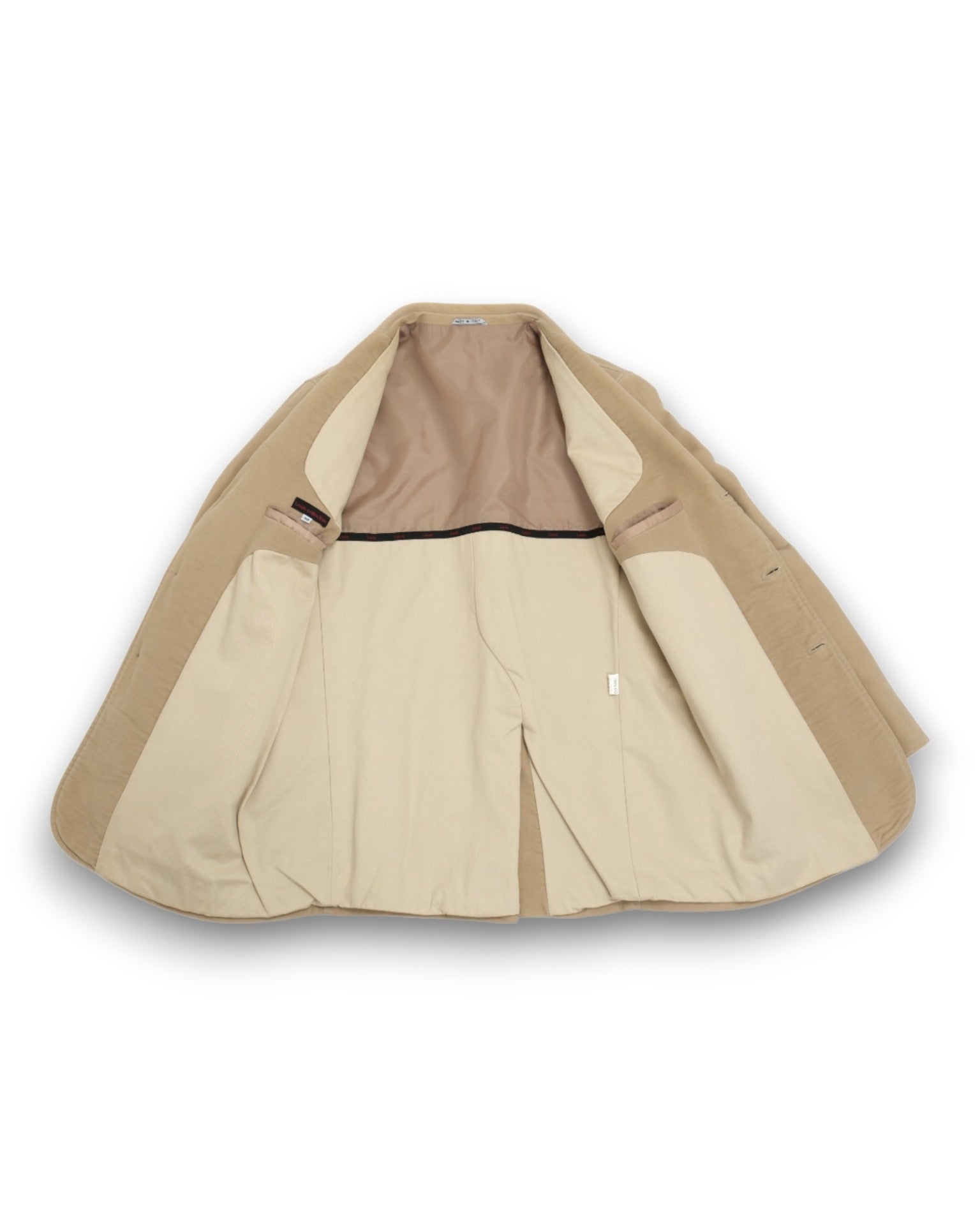 Beige Heavy Cotton Florentine Shooting Jacket