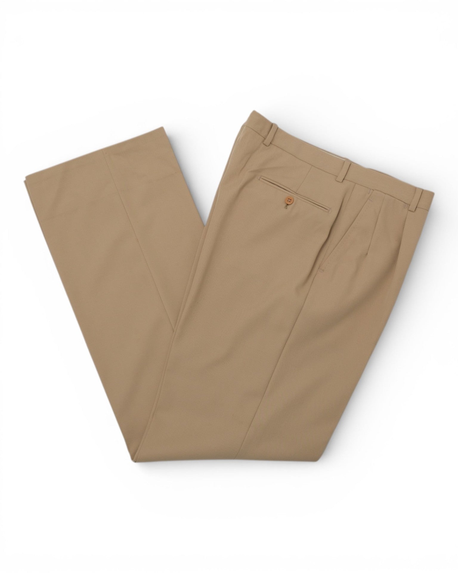 Beige Wool Trousers