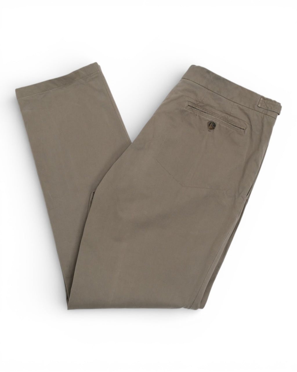 Taupe Cotton Twill Trousers