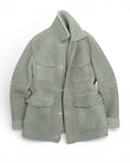Steel Cyan Sheepskin Shearling Jacket