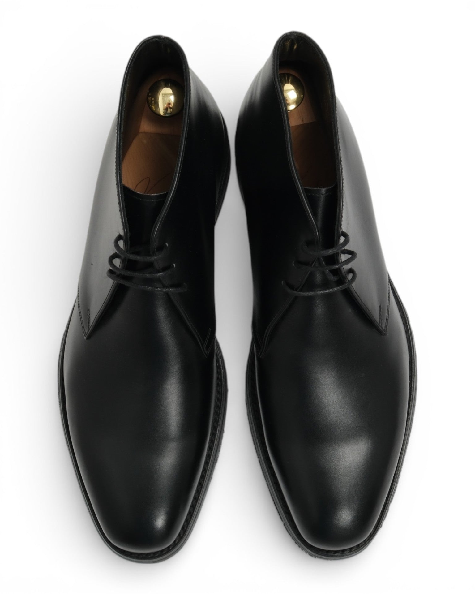 Black Leather Chukka Boots