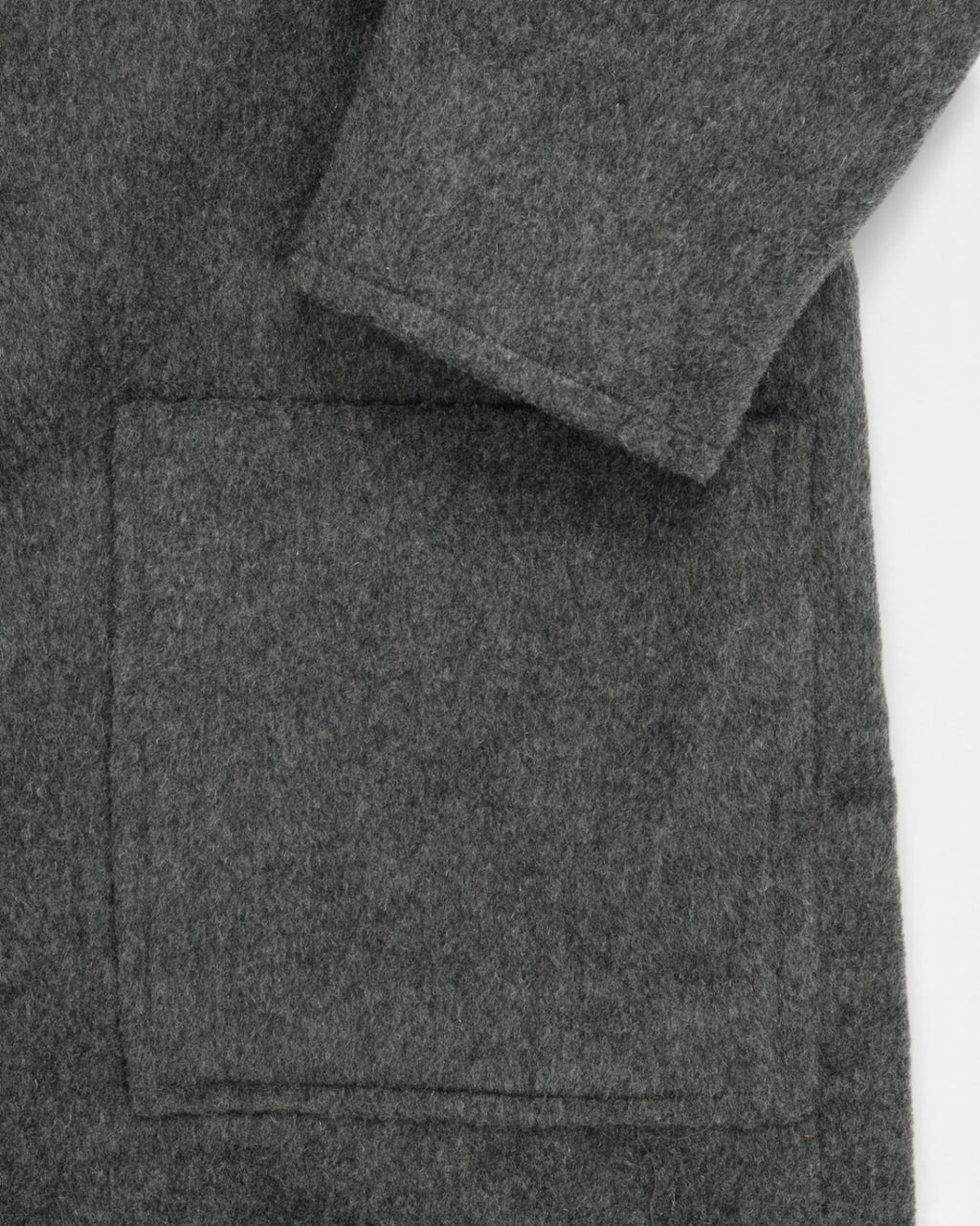 Dark Grey Fireman Clasp Duffle Coat