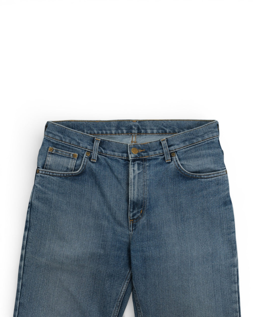 Mid Blue Straight Jeans