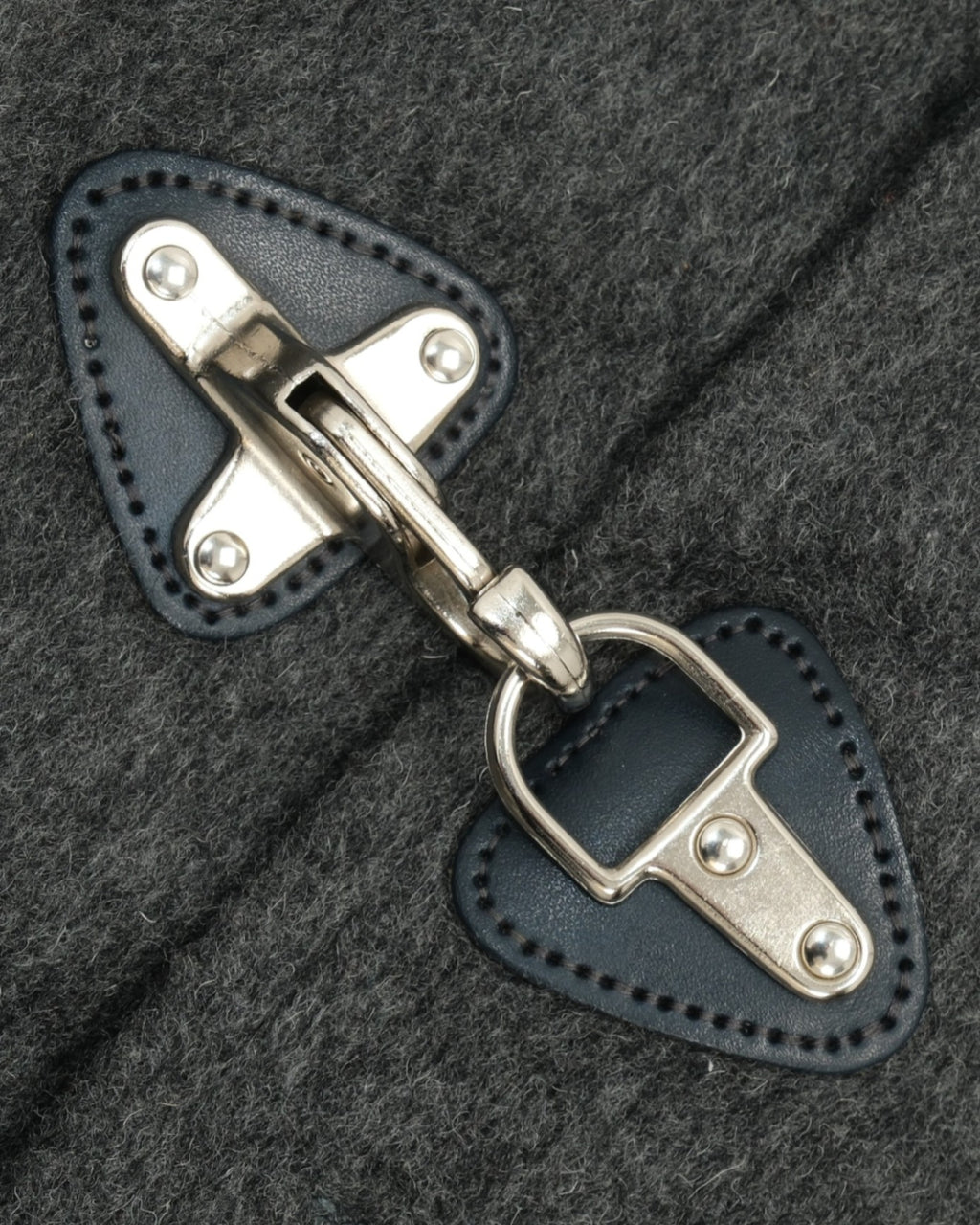 Dark Grey Fireman Clasp Duffle Coat