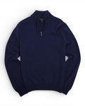Dark Blue Cashmere Half-Zip