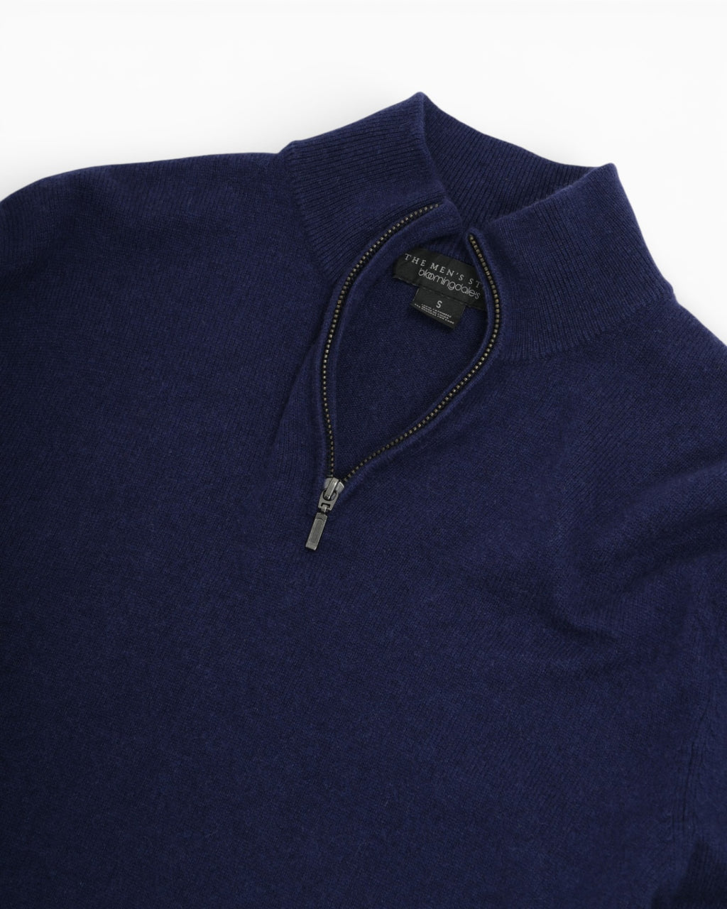 Dark Blue Cashmere Half-Zip