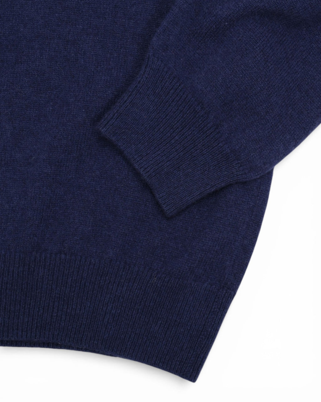 Dark Blue Cashmere Half-Zip