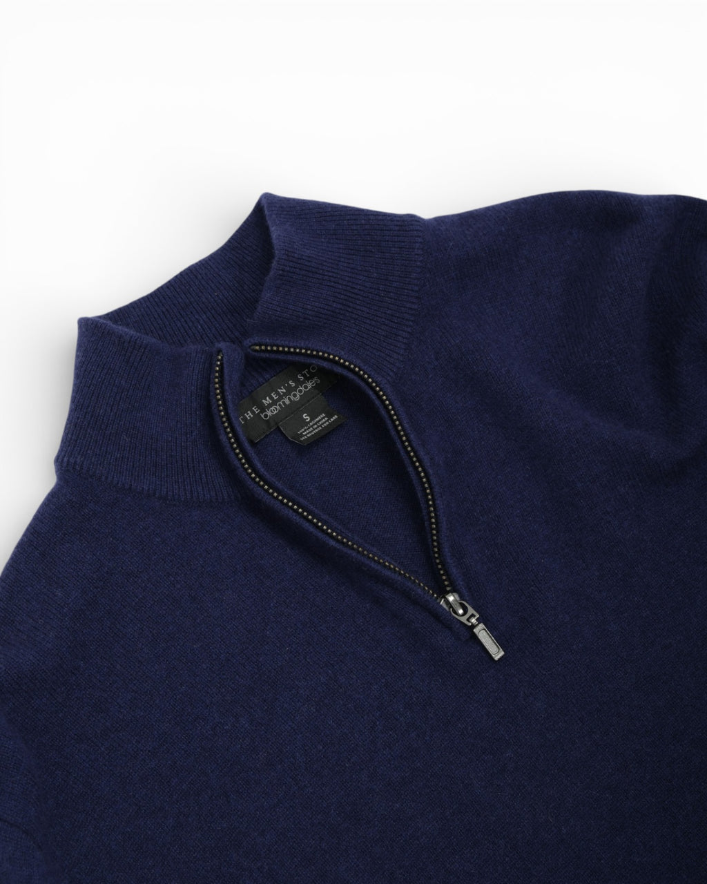 Dark Blue Cashmere Half-Zip