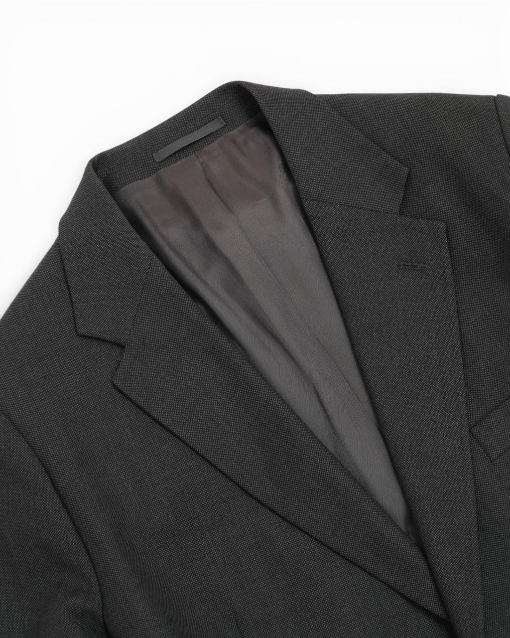 Grey Birdseye Wool Suit