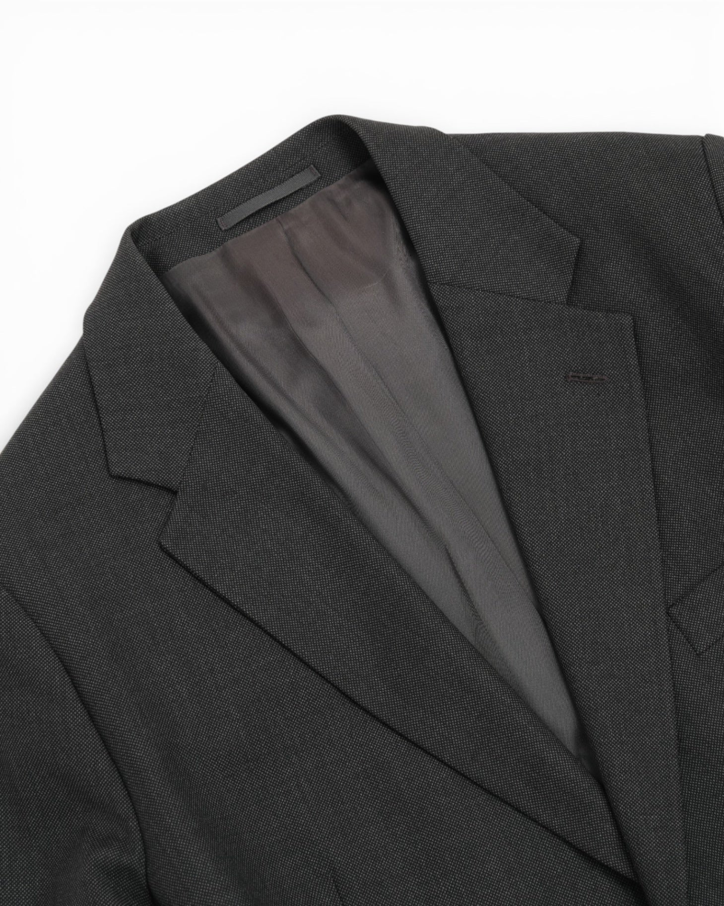 Grey Birdseye Wool Suit