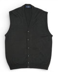 Charcoal Sleeveless Cardigan