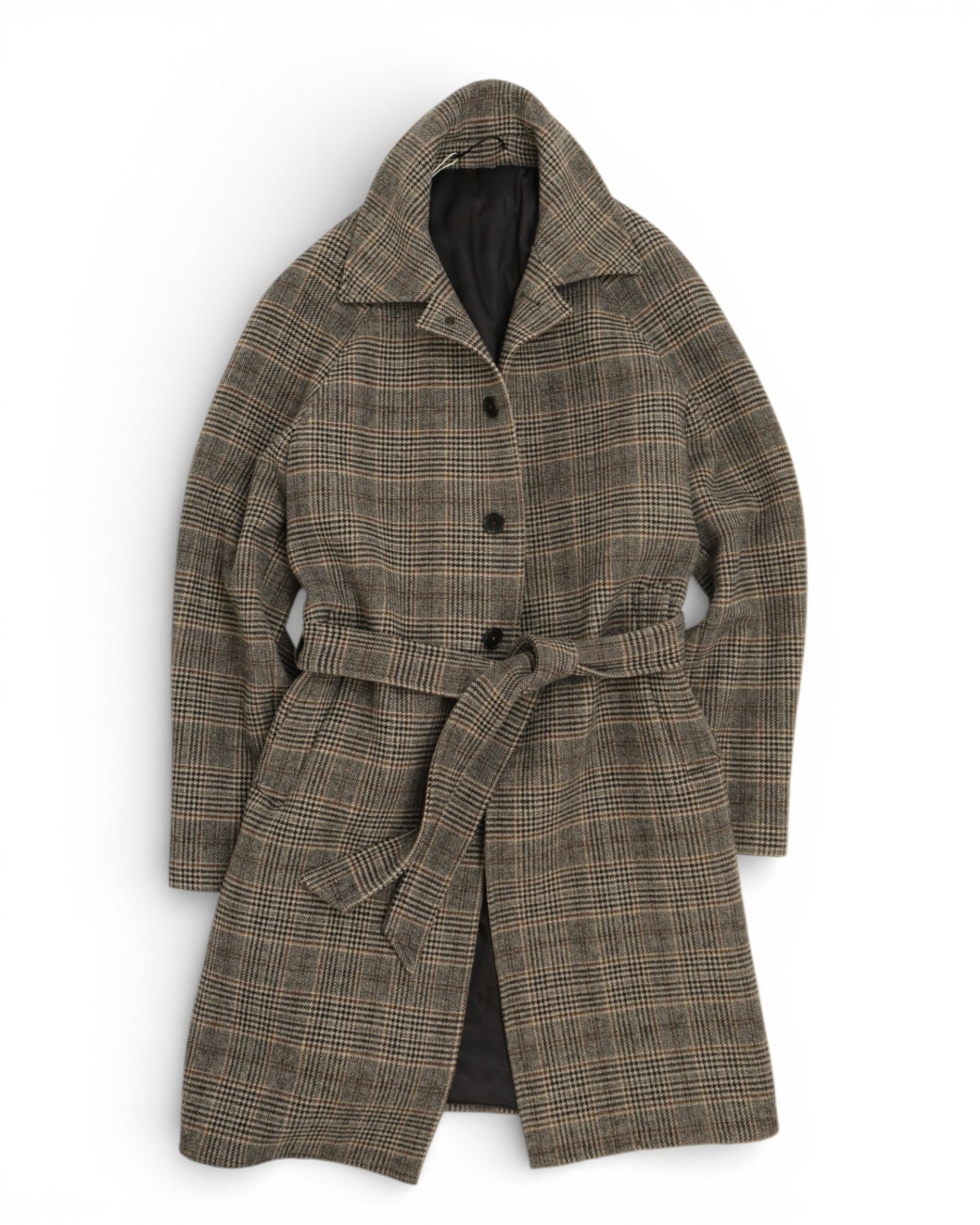 Grey Belted Polo Coat