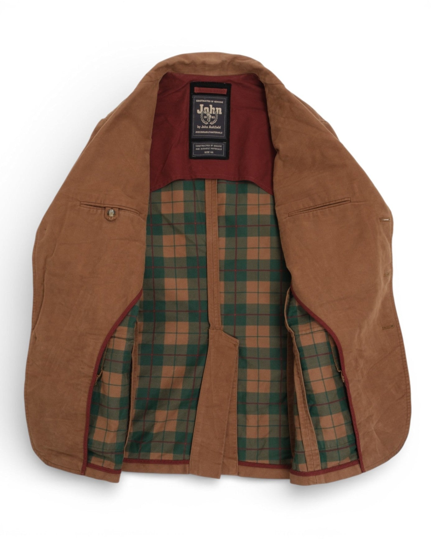 Brown Moleskin Cotton Sports Jacket