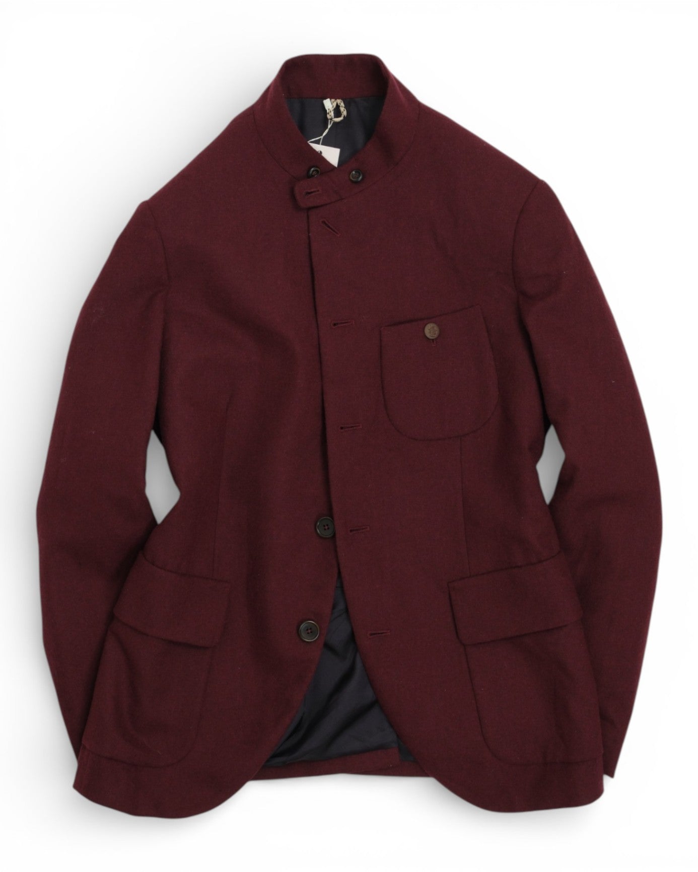 Bordeaux Mandarin Jacket