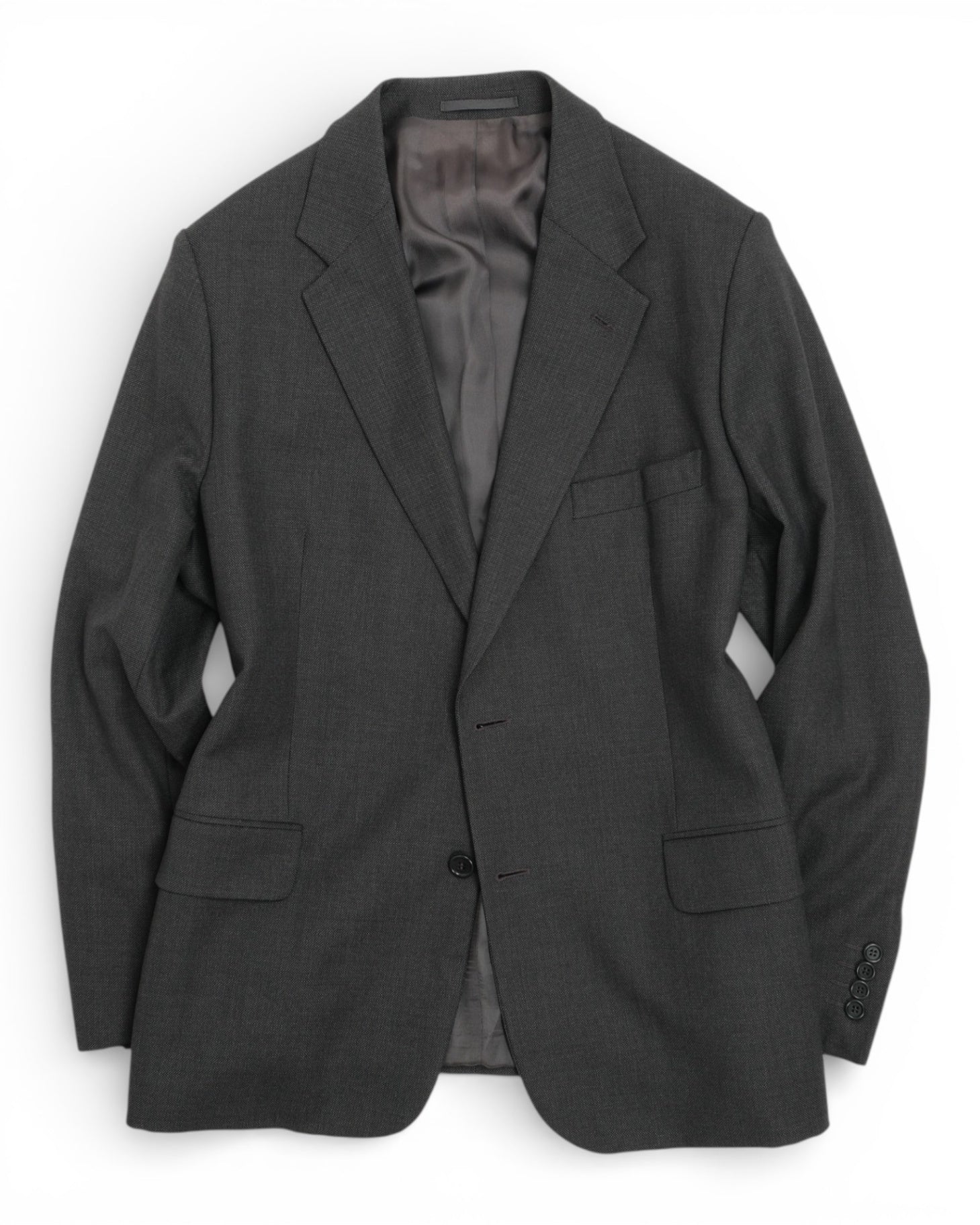 Grey Birdseye Wool Suit