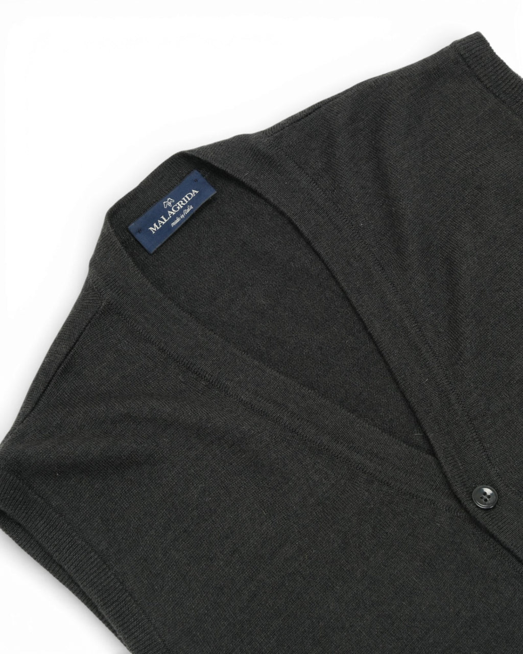 Charcoal Sleeveless Cardigan