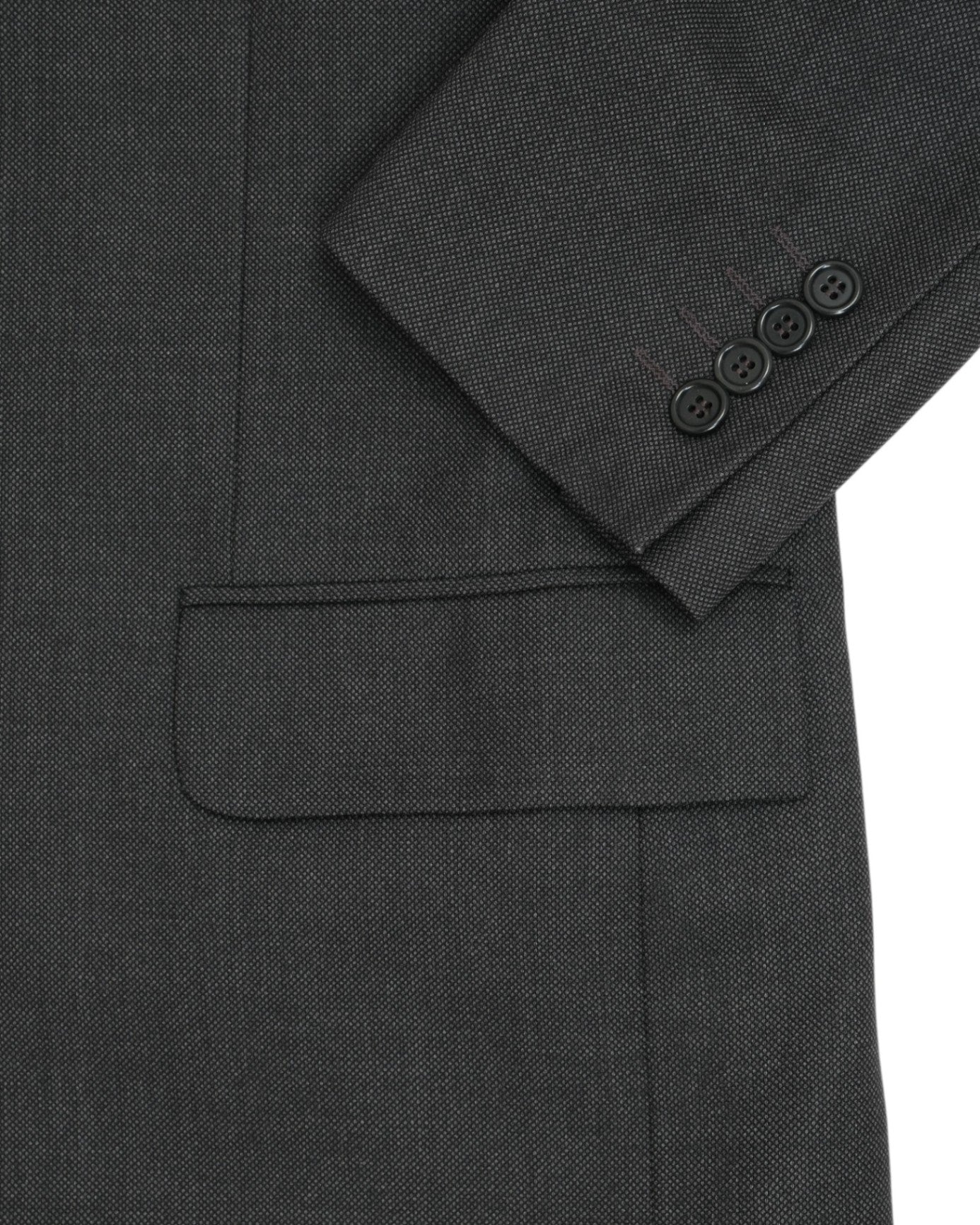 Grey Birdseye Wool Suit
