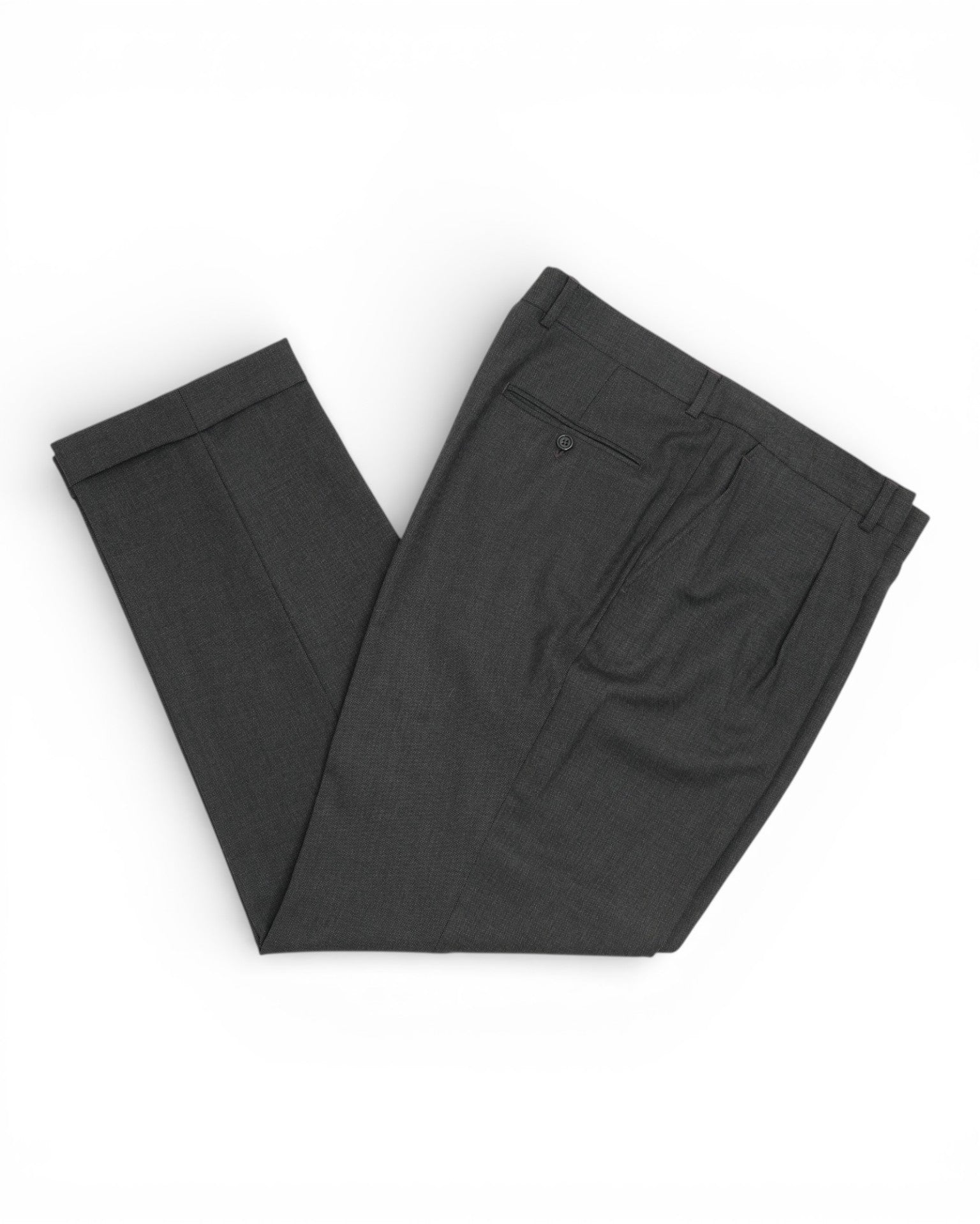 Grey Birdseye Wool Suit