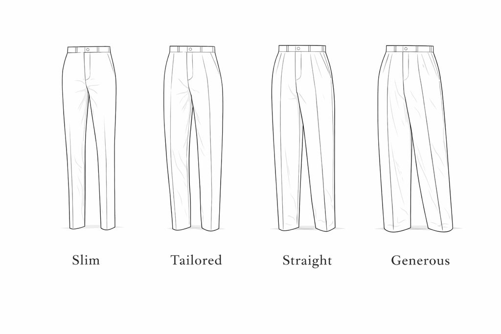 Beige Pleated Corduroy Trousers