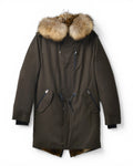 Dark Green Full Fur Hooded Parka