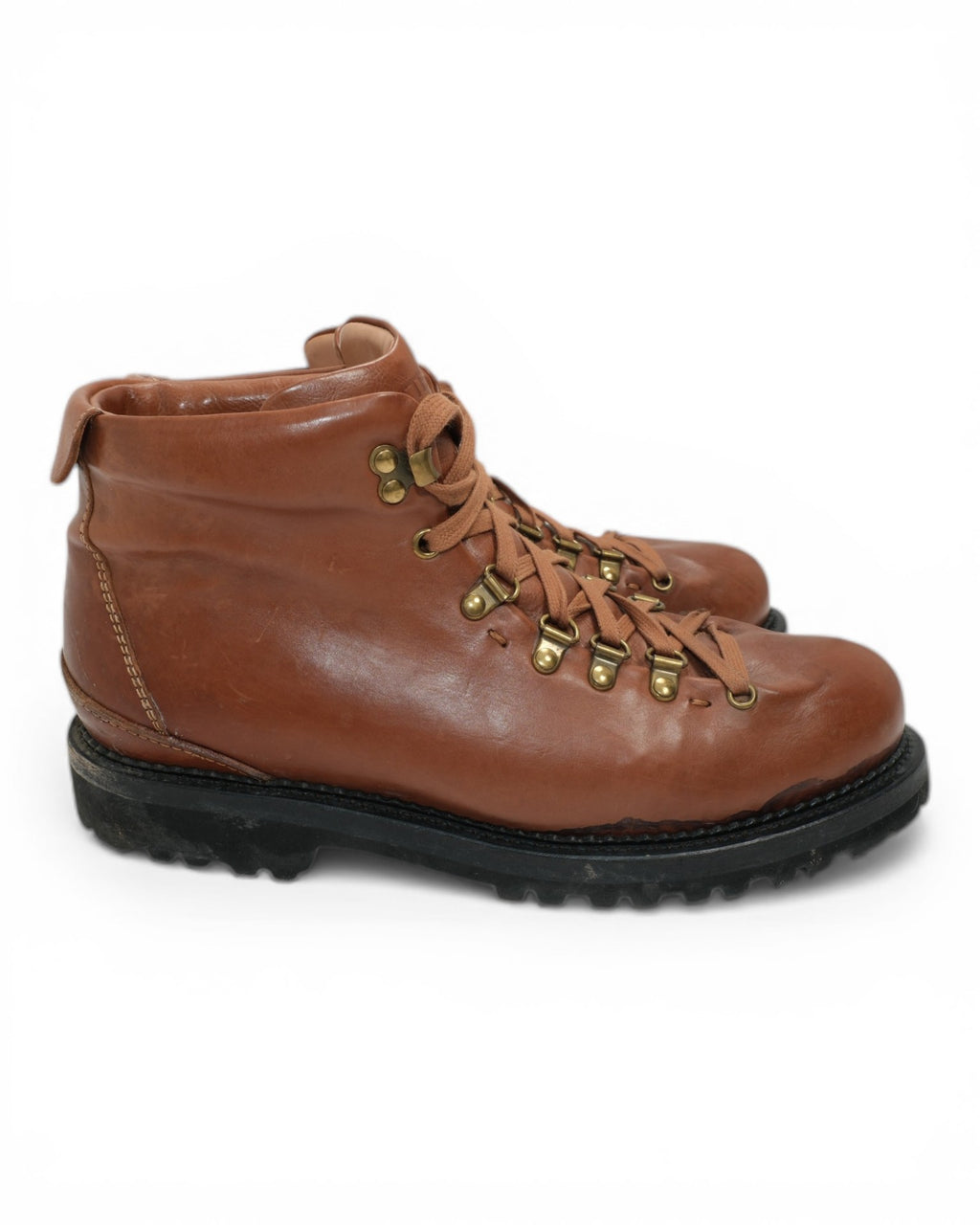 Tan Leather Alpine Boots