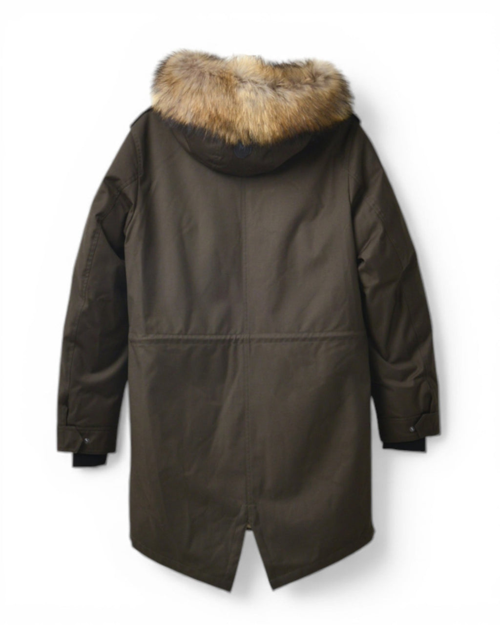 Dark Green Full Fur Hooded Parka