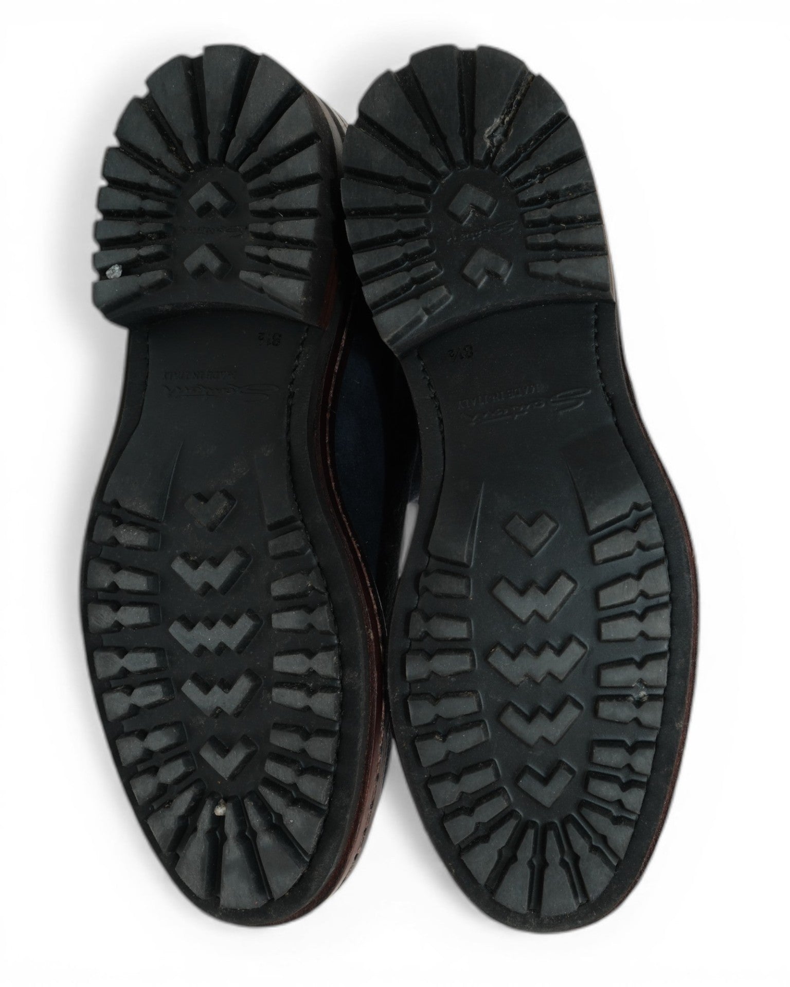 Dark Blue Fur Lined Suede Boots