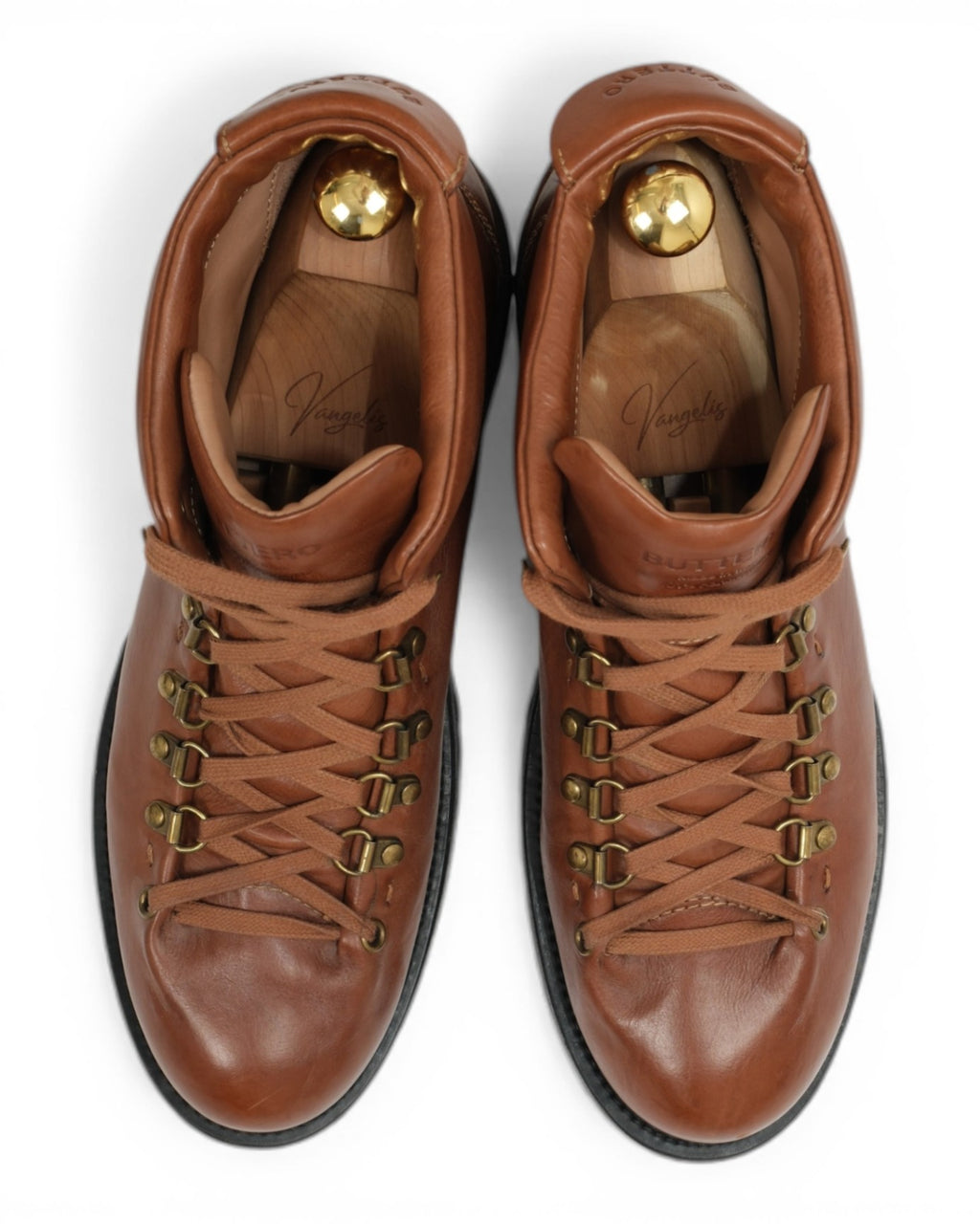 Tan Leather Alpine Boots
