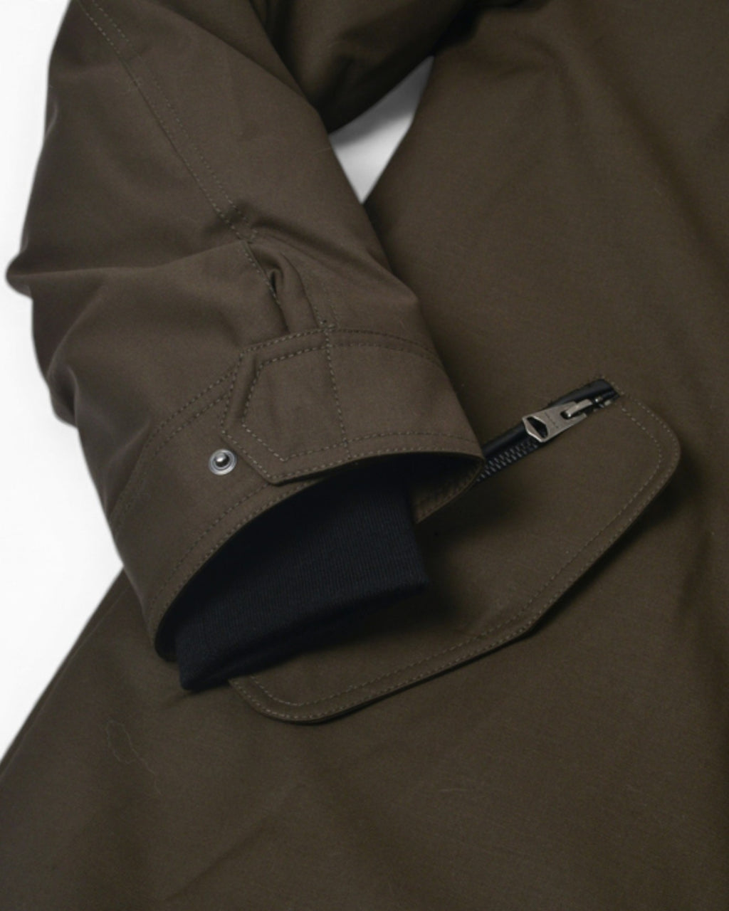 Dark Green Full Fur Hooded Parka