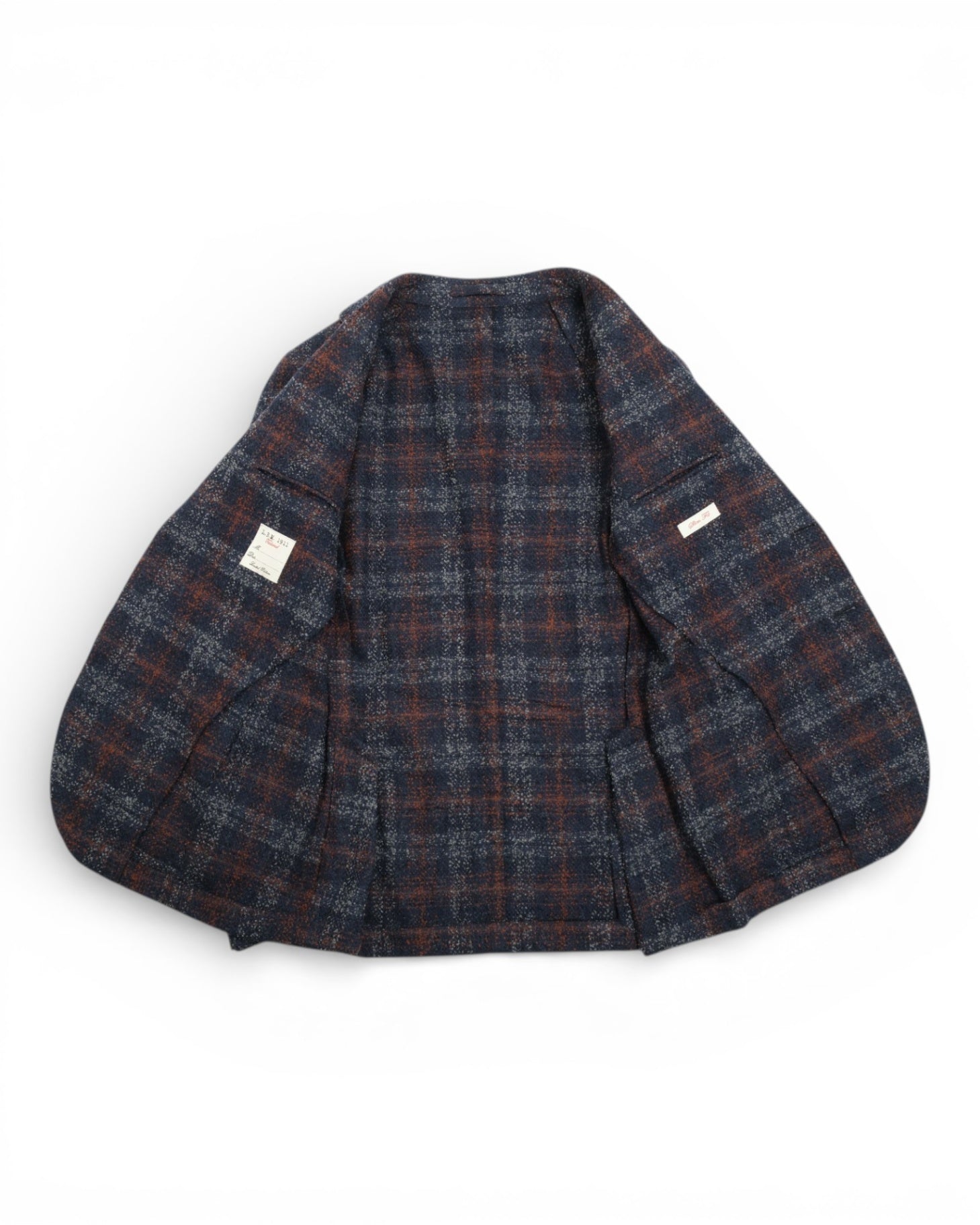 Navy/Rust Checked Sports Jacket