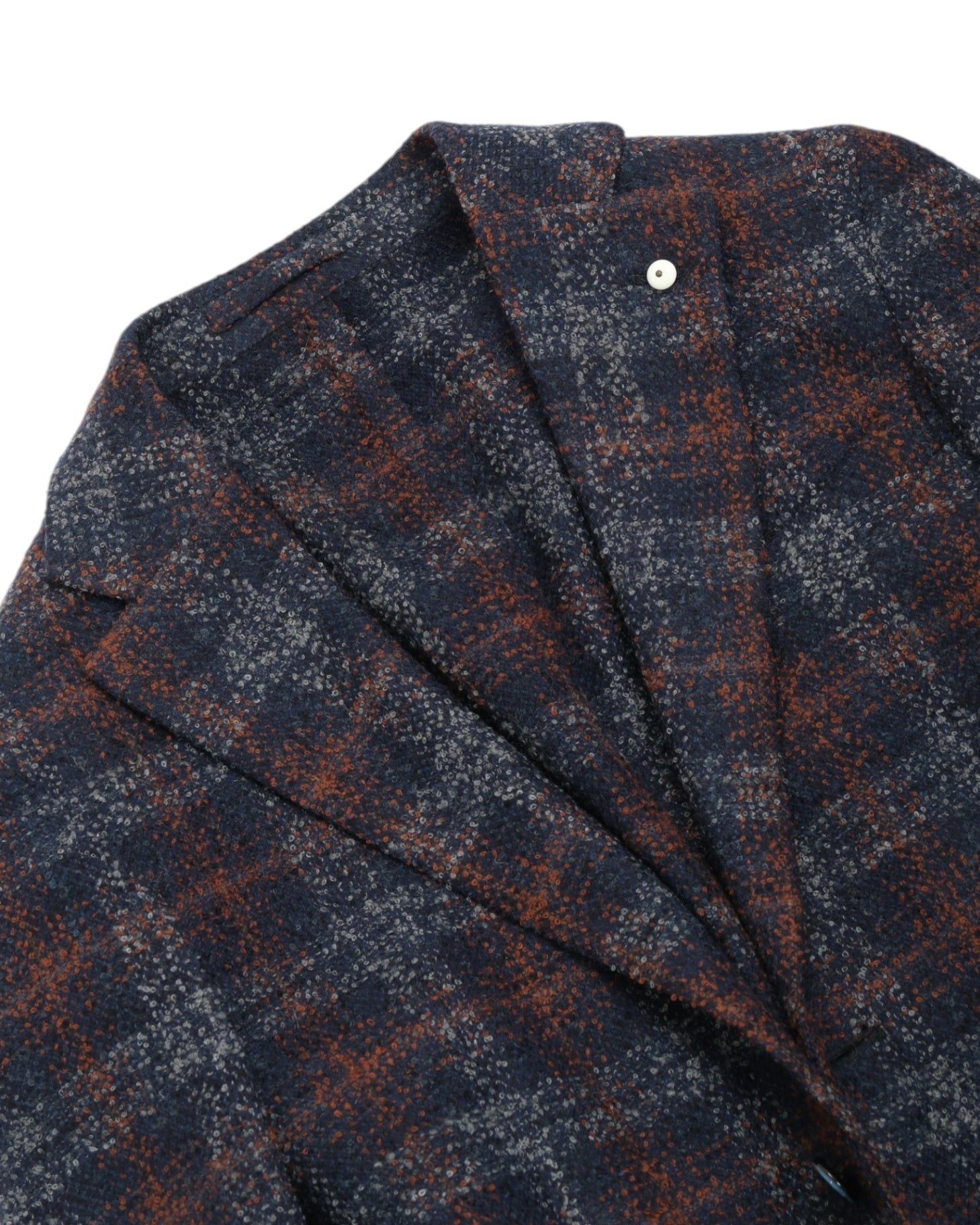Navy/Rust Checked Sports Jacket