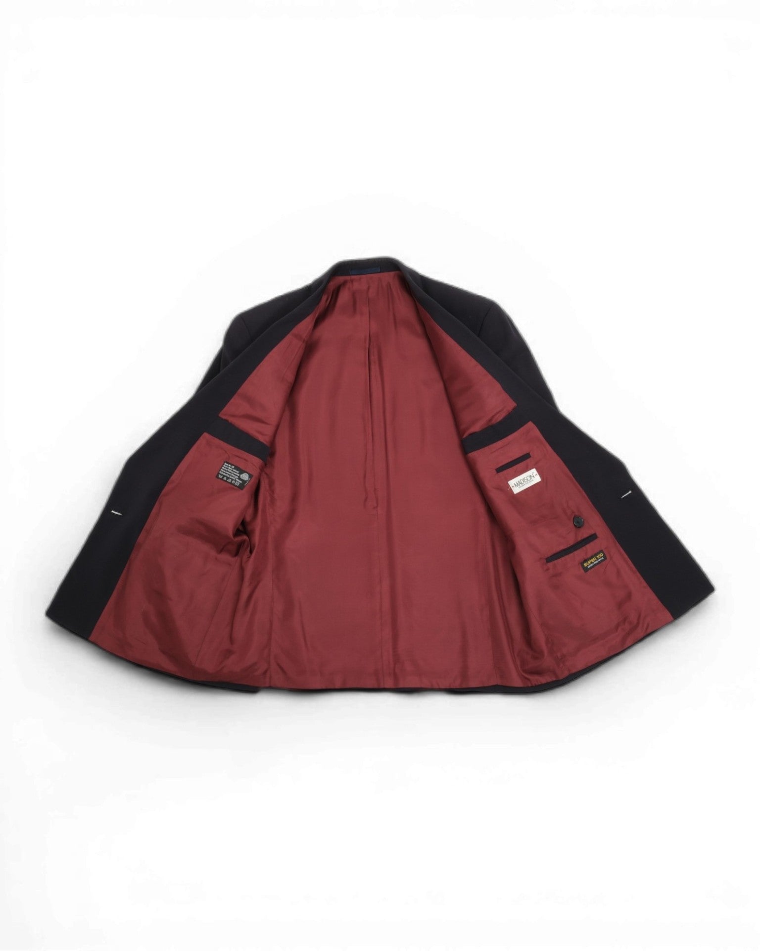 Navy DB. 80's Wool Suit