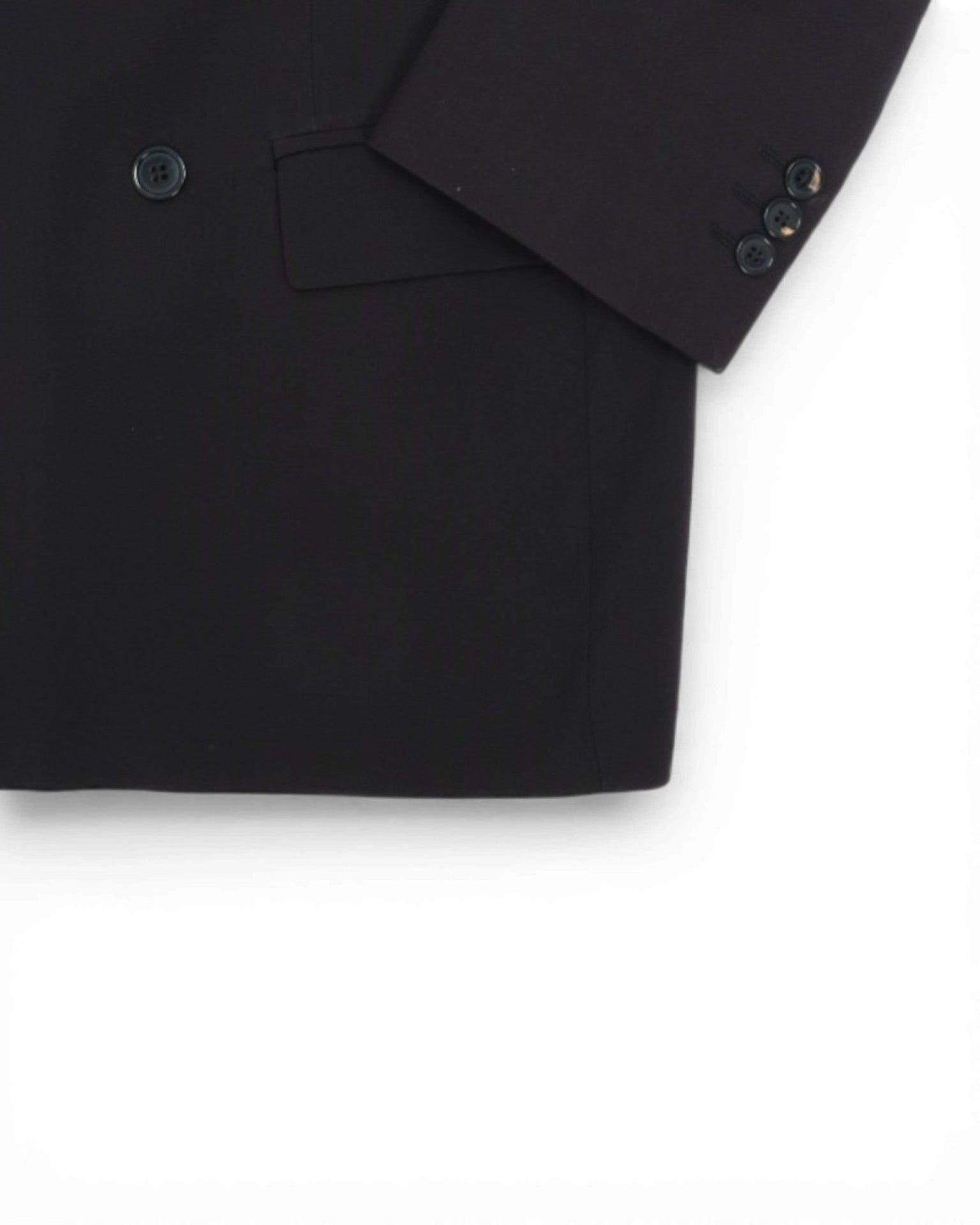 Navy DB. 80's Wool Suit