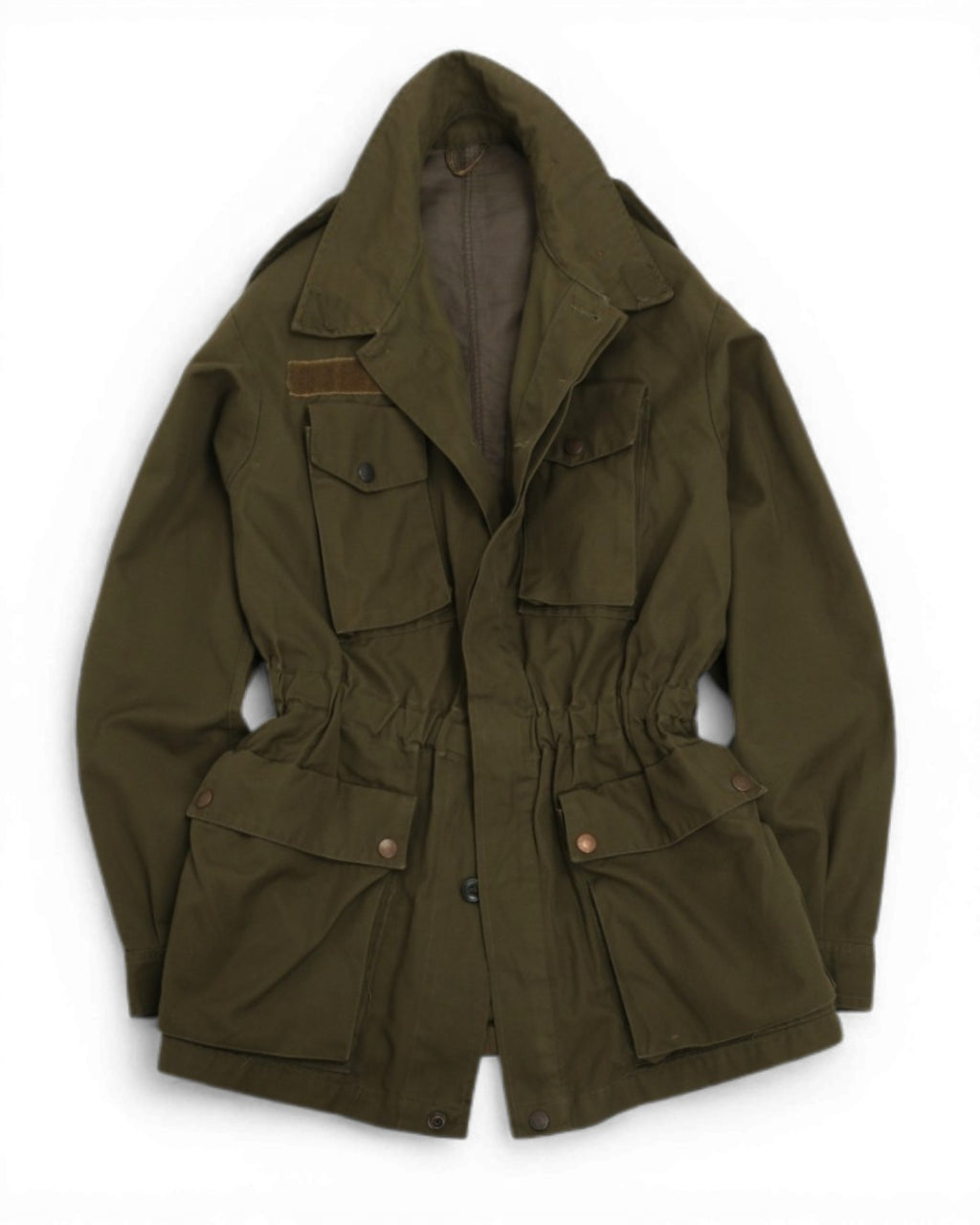 Army Green Cotton Twill Field Jacket