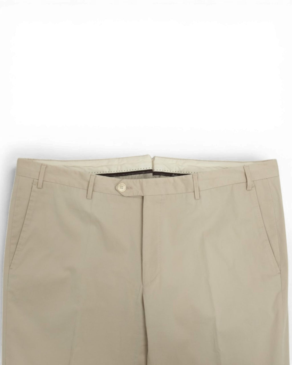 Beige Cotton Trousers