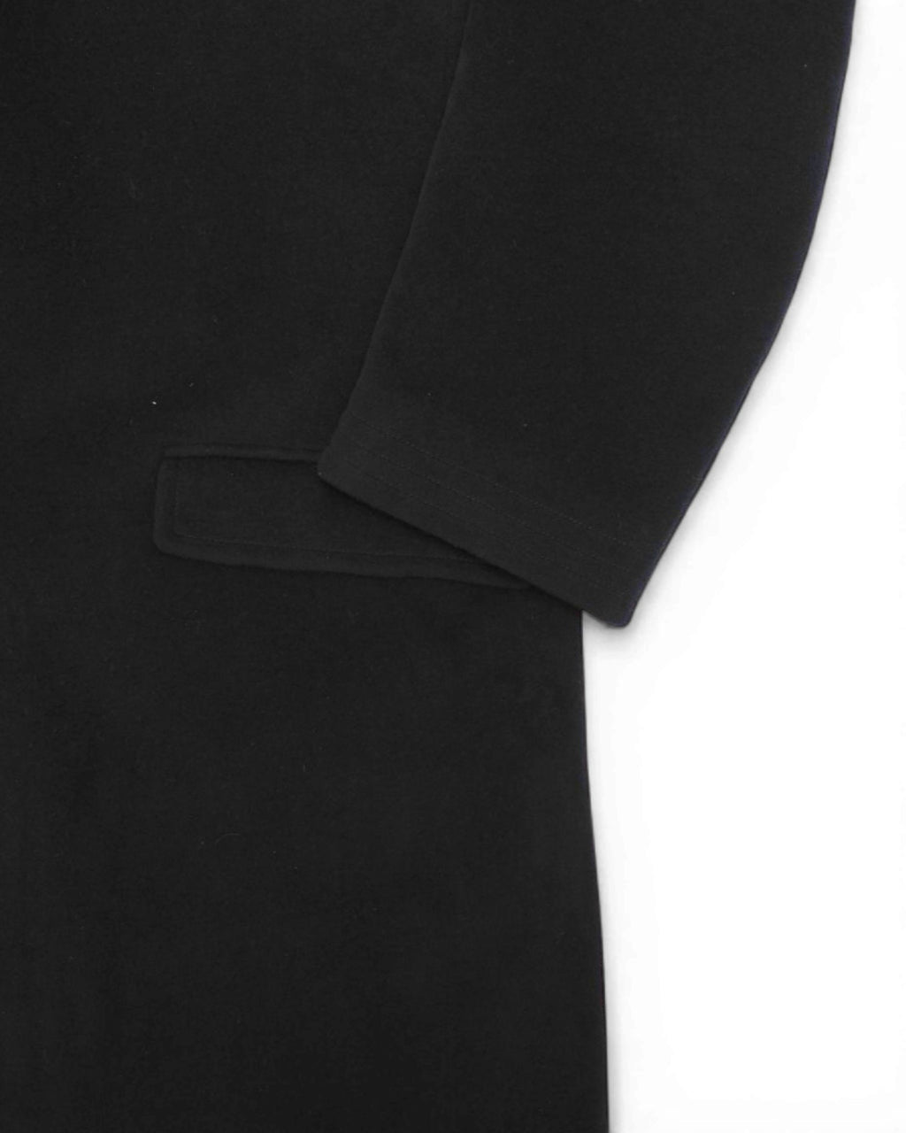 Dark Navy Wool Overcoat