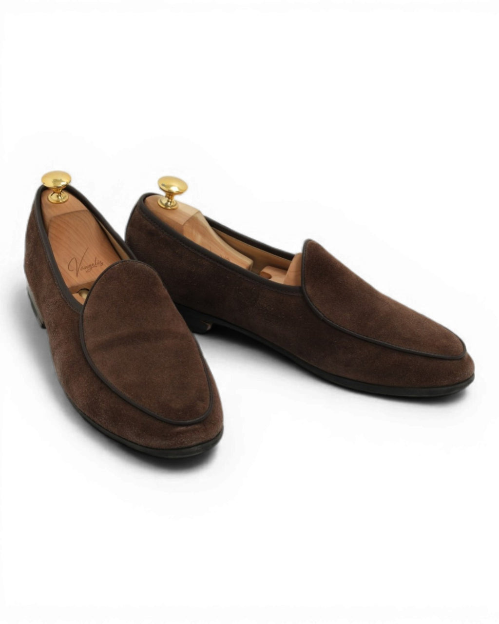 Dark Mocca Suede Belgian Loafers