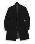 Dark Navy Wool Overcoat