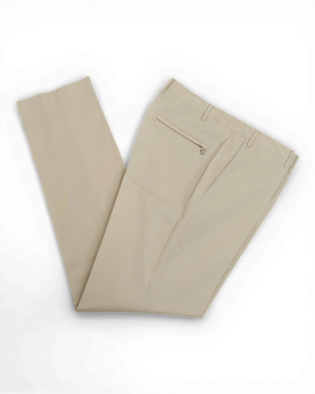 Beige Cotton Trousers
