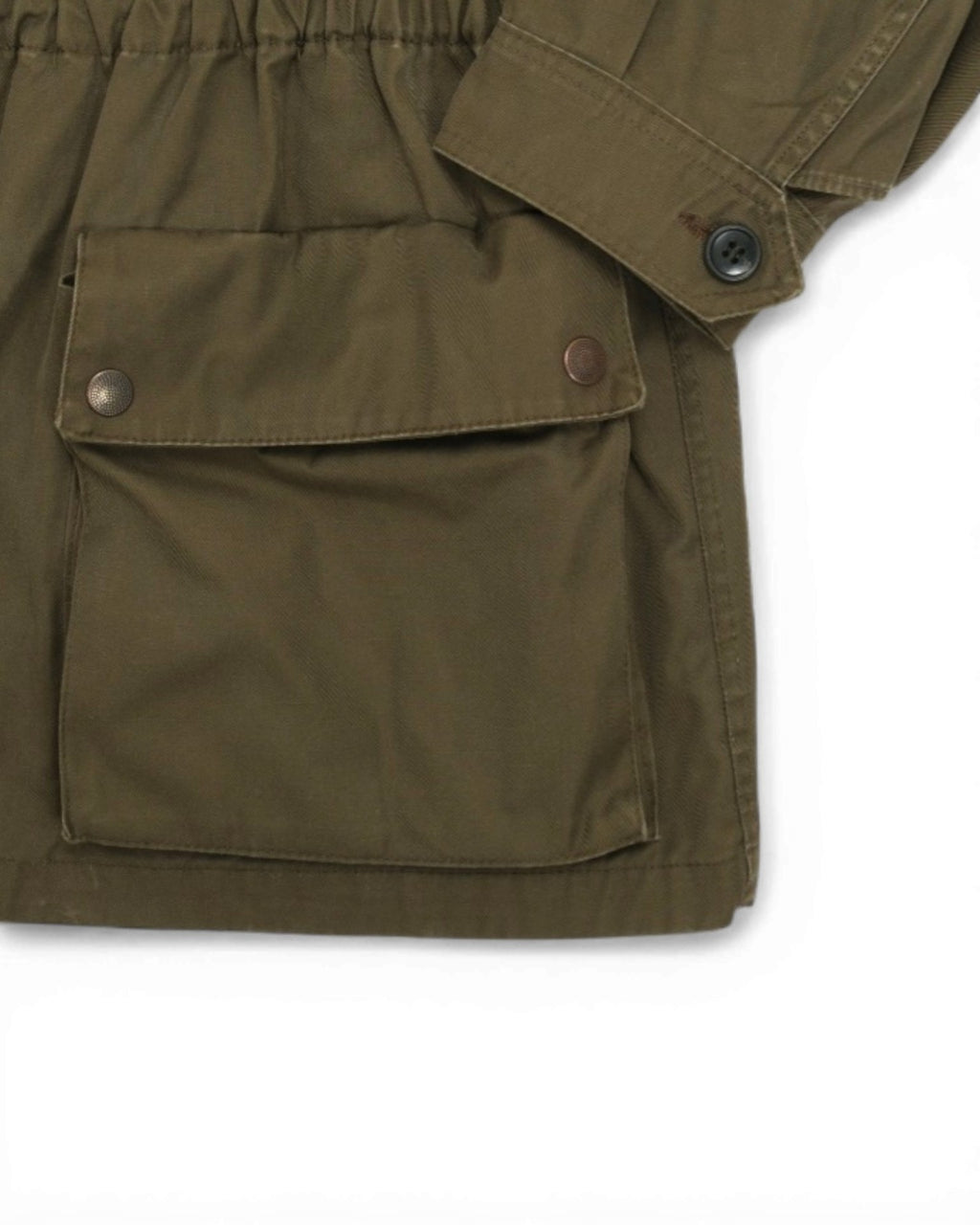 Army Green Cotton Twill Field Jacket