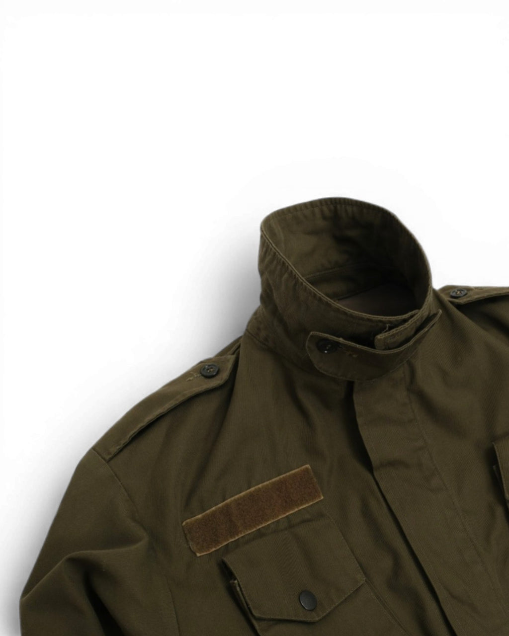 Army Green Cotton Twill Field Jacket