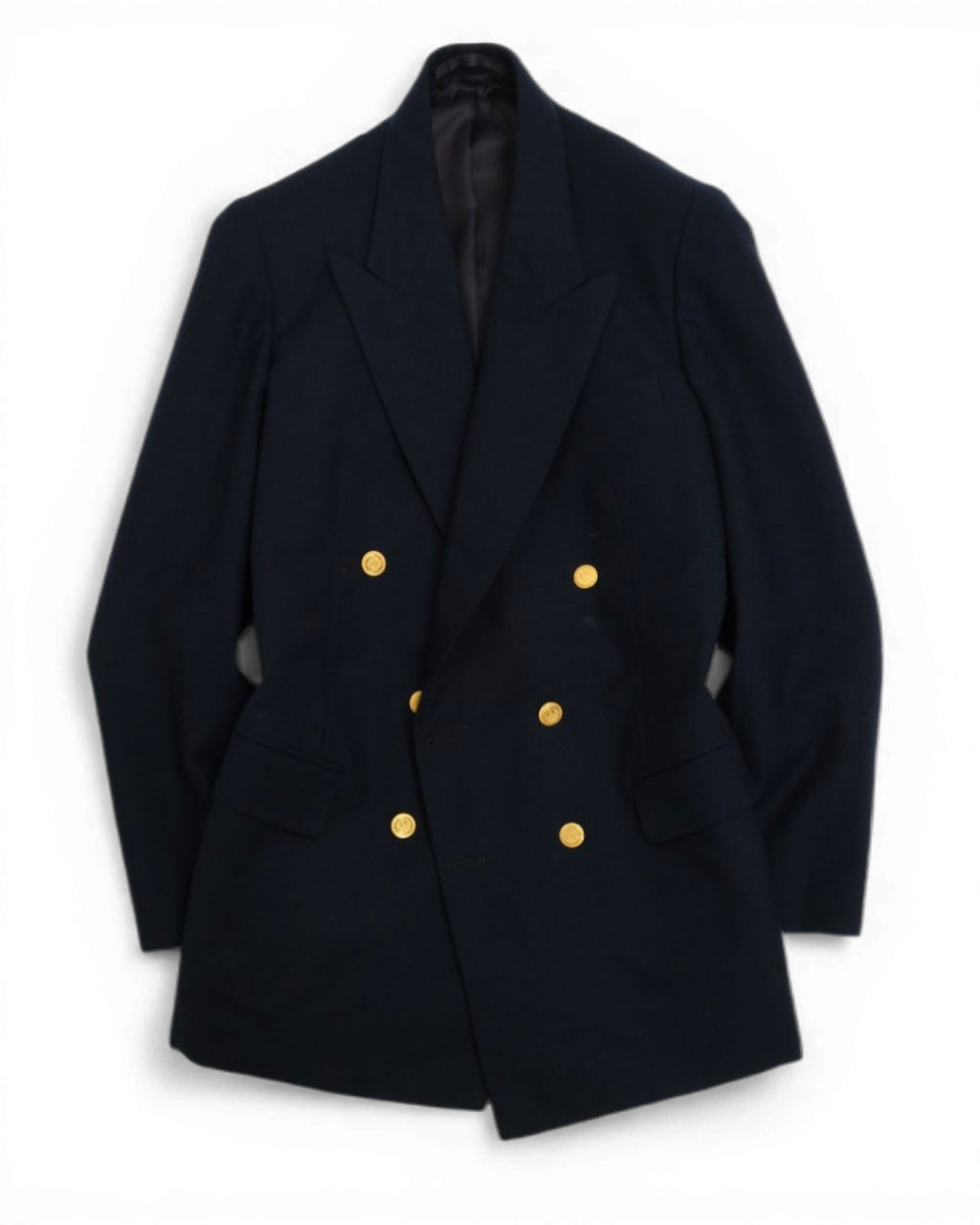 Navy Twill Flannel DB. Club Blazer