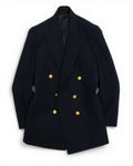 Navy Twill Flannel DB. Club Blazer
