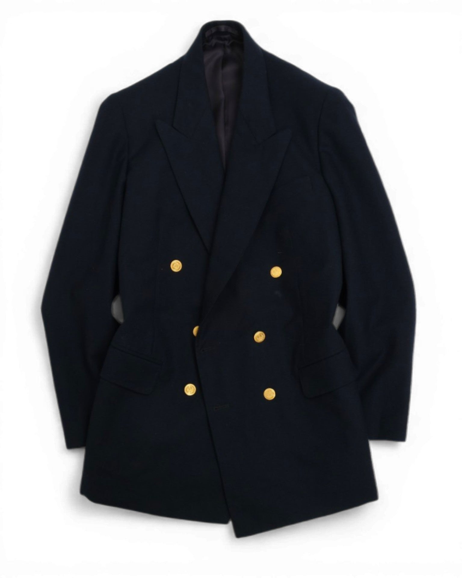 Navy Twill Flannel DB. Club Blazer