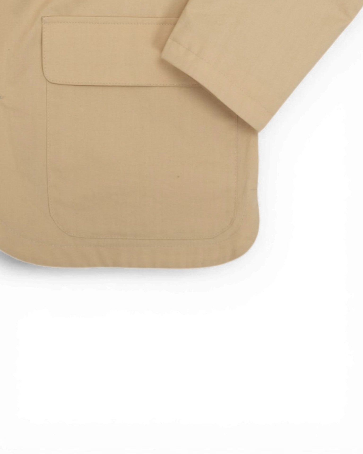 Beige Cotton Overshirt
