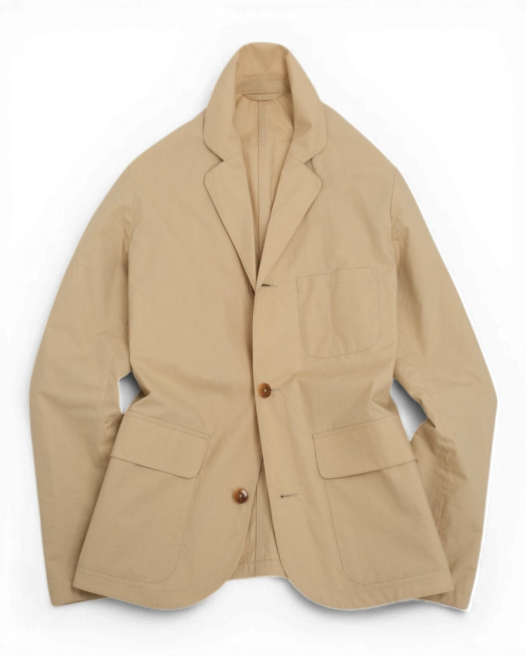 Beige Cotton Overshirt