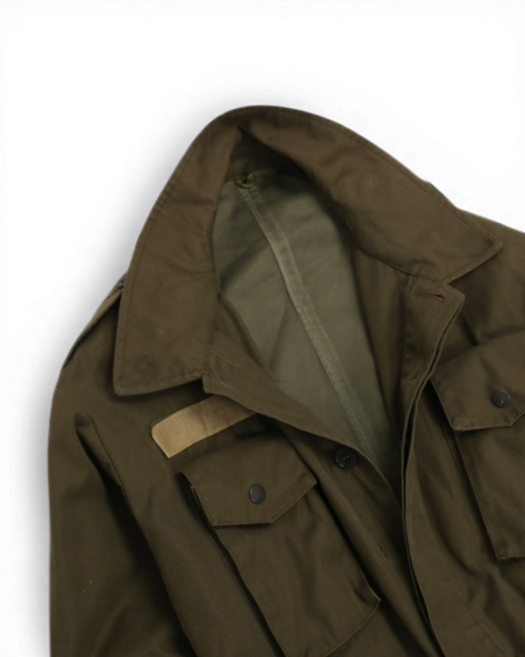 Army Green Cotton Twill Field Jacket