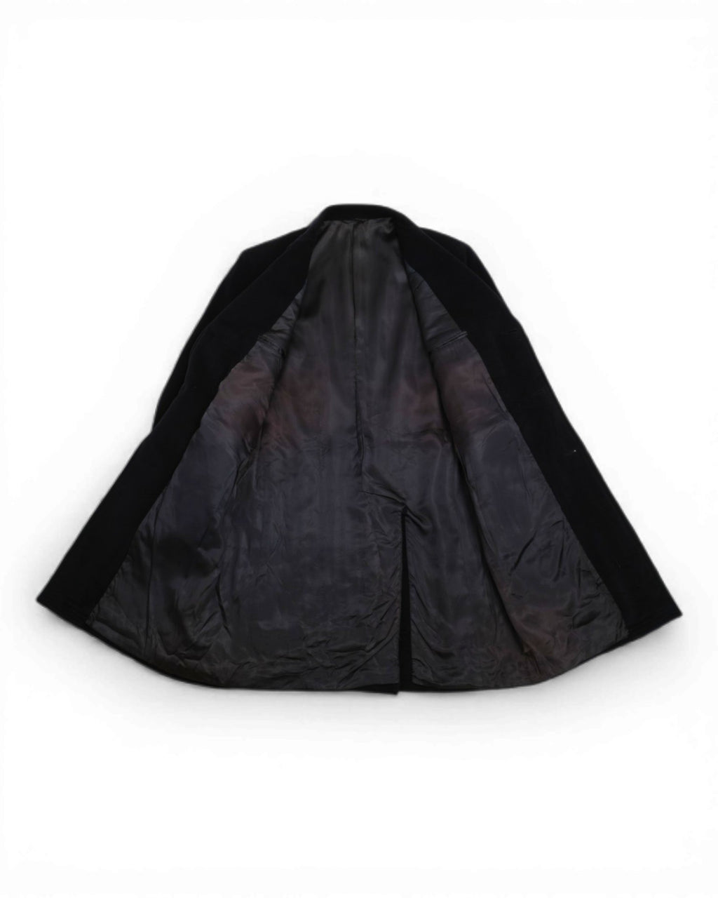 Dark Navy Wool Overcoat