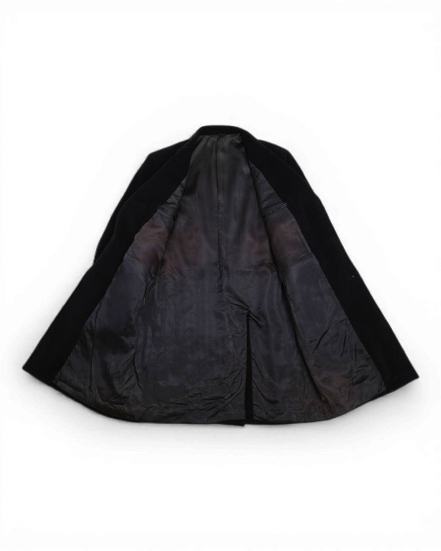 Dark Navy Wool Overcoat