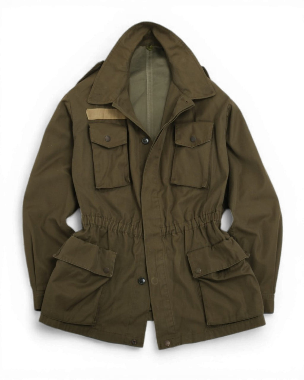 Army Green Cotton Twill Field Jacket